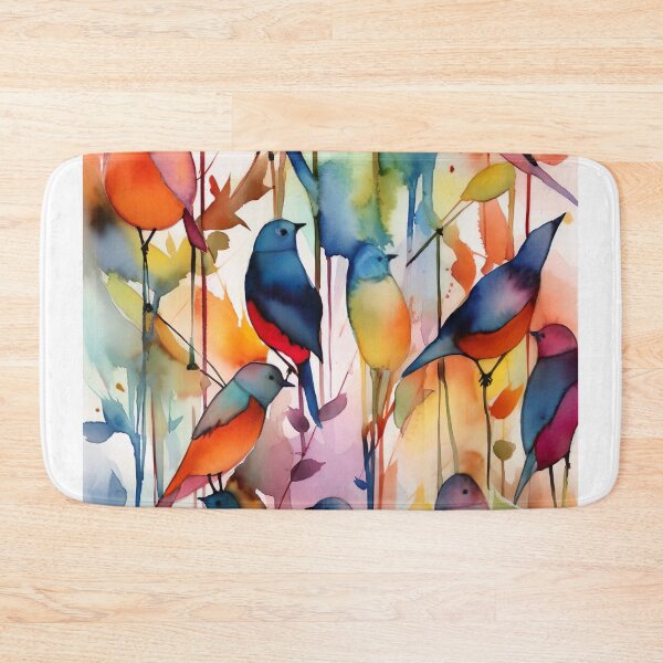 Item preview, Watercolor wash spring birds designed and sold by Matt's Artificial Nature.