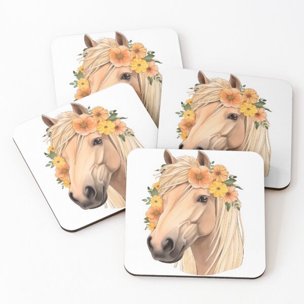 Item preview, Fresh Palomino Flower Pony designed and sold by That Horse Girl.