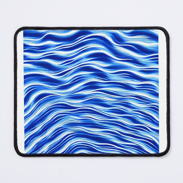Item preview, abstract blue waves designed and sold by JuliVogel.