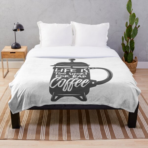Aperçu de l'œuvre La vie est trop courte pour un mauvais café créée et vendue par SmilingStyles1.