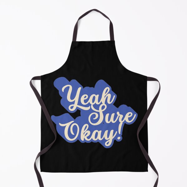 Item preview, Yeah, Sure, Okay Blue Typography designed and sold by ImaginedCo.