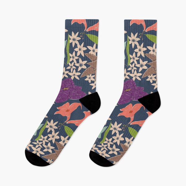 Item preview, Botanical Garden on Dark Denim Color designed and sold by BuBuchi.
