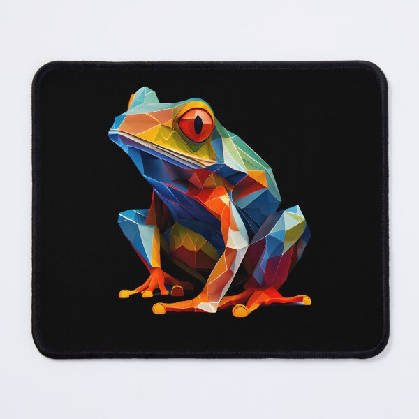 Item preview, Abstract Frog Art: A Colorful Twist on Wildlife Imagery designed and sold by FiveIntentions.