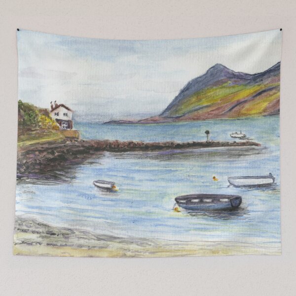 Item preview, The View from the Tŷ Coch Inn, Porthdinllaen at Morfa Nefyn on the Llŷn Peninsula designed and sold by LymphomaLass.