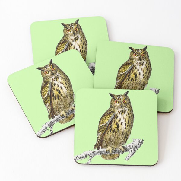 Item preview, Drawn owl sitting on a branch designed and sold by Myshopthings.