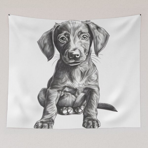 Item preview, Hand Drawn Dachshund designed and sold by cy312.