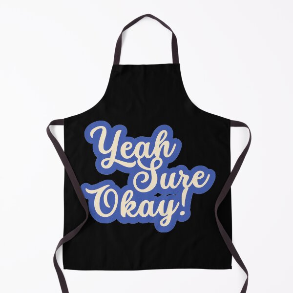 Item preview, Yeah, Sure, Okay Blue Typography designed and sold by ImaginedCo.