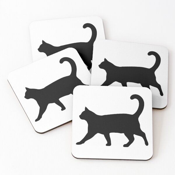 Item preview, Silhouette of cat walking. designed and sold by Nyctophiles.