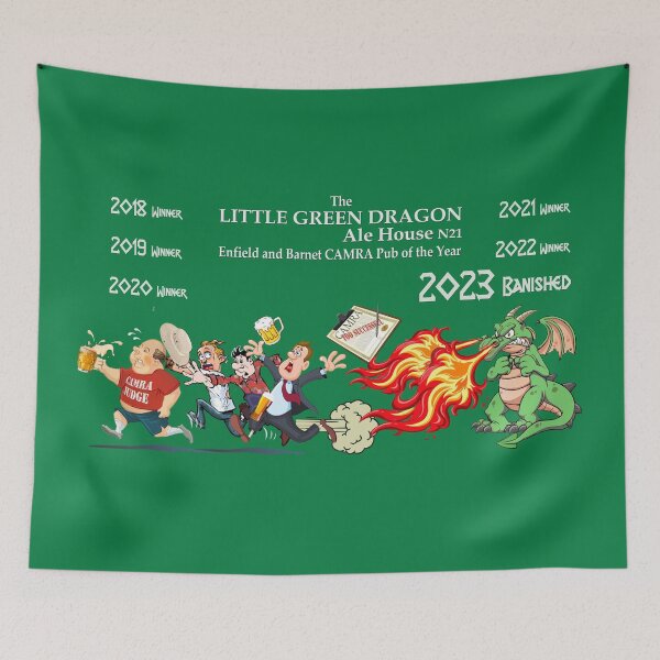 Item preview, Little Green Dragon Banished version (WHITE TEXT) designed and sold by Spyinthesky.