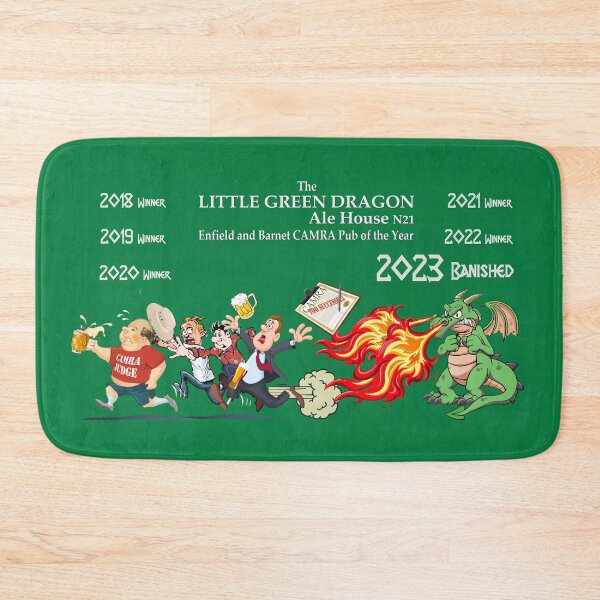 Item preview, Little Green Dragon Banished version (WHITE TEXT) designed and sold by Spyinthesky.