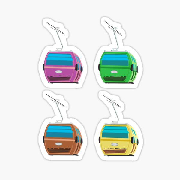Item preview, Magical Transport Skyline Sticker Pack designed and sold by Jason Preckel.