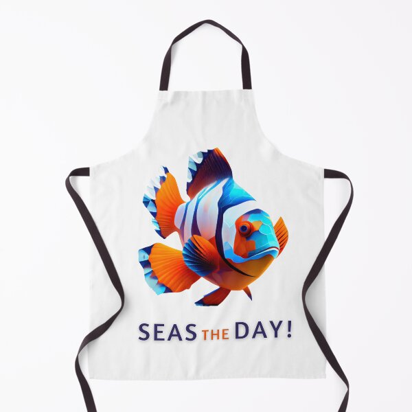 Item preview, Get in the Beachy Mood with this Fun Clown Fish Design Featuring 'Seas the Day' designed and sold by FiveIntentions.