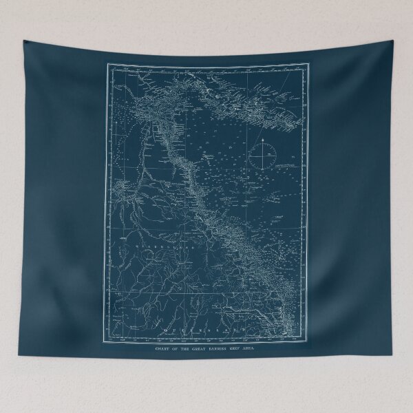 Item preview, CHART OF THE GREAT BARRIER REEF AREA designed and sold by boltjesdesign.