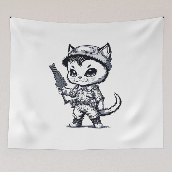 Item preview, soldier cat designed and sold by ViktorVigo.