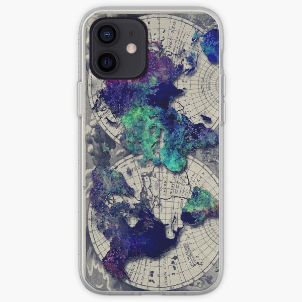 map of the world #map #worldmap iPhone Soft Case