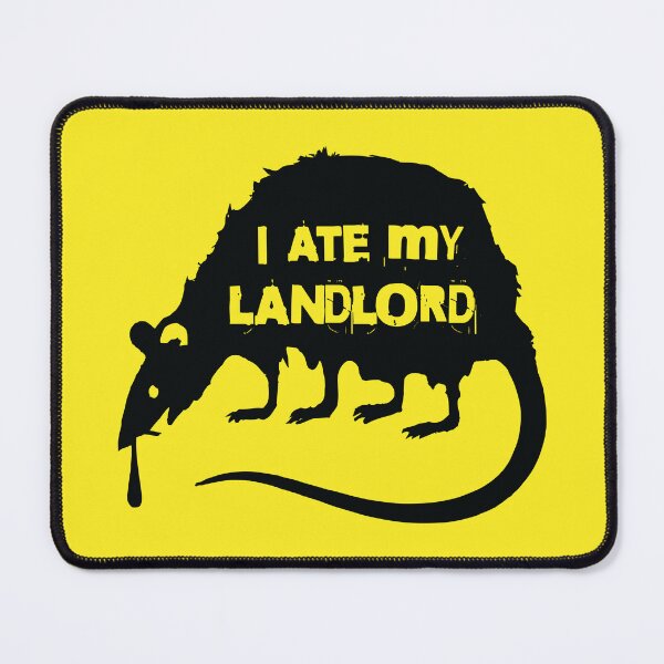 Item preview, I Ate My Landlord – Punk Rat designed and sold by Rigipedia.