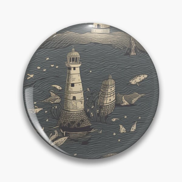 Item preview, Vintage Lighthouse Pattern designed and sold by Dream Sequins.