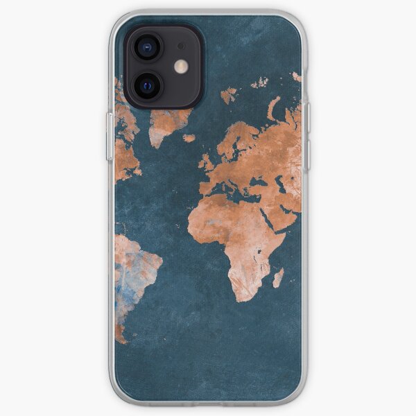 world map 15 #map #worldmap iPhone Soft Case