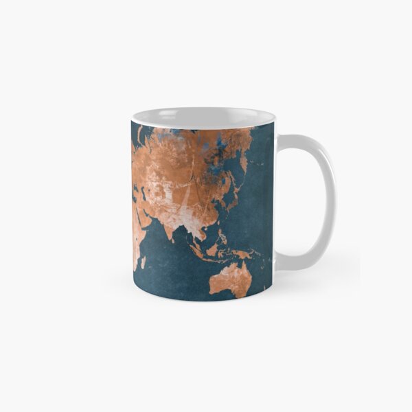 Designer's Collection American Greetings Stoneware Coffee Mug Cup Captain  Map