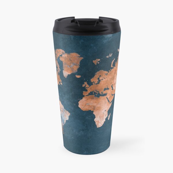 world map 15 #map #worldmap Travel Mug