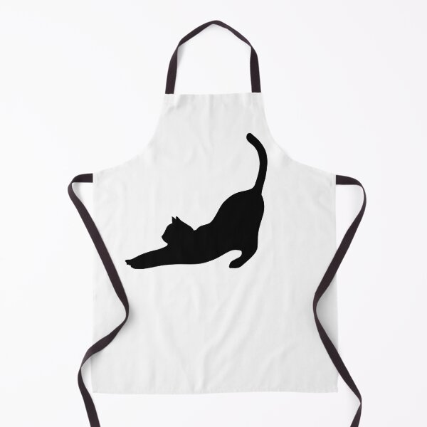 Item preview, Silhouette of cat stretching. designed and sold by Nyctophiles.