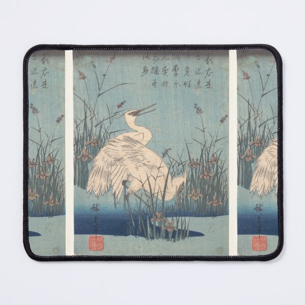 Item preview, Utagawa Hiroshige Egret in Iris and Grasses designed and sold by TeeARTHY.