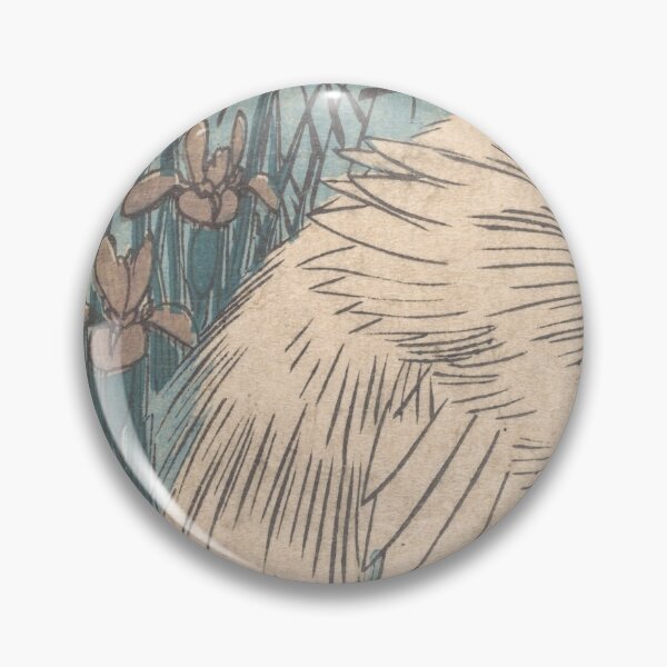 Item preview, Utagawa Hiroshige Egret in Iris and Grasses designed and sold by TeeARTHY.