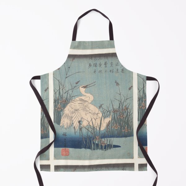 Item preview, Utagawa Hiroshige Egret in Iris and Grasses designed and sold by TeeARTHY.