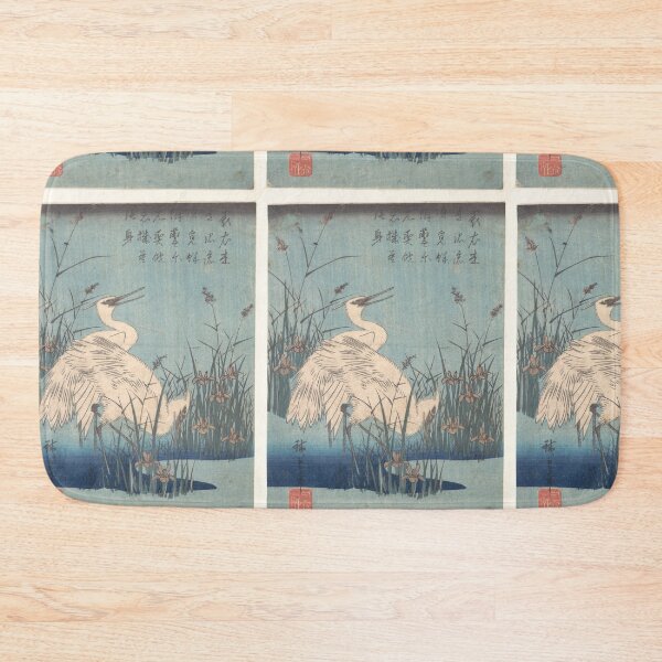 Item preview, Utagawa Hiroshige Egret in Iris and Grasses designed and sold by TeeARTHY.