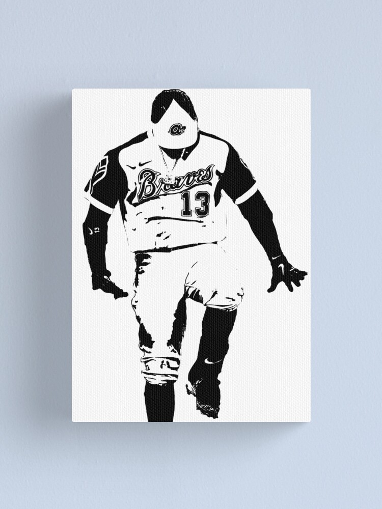 Ronald Acuña Jr: The Silencer Art Print, Atlanta - MLBPI - BreakingT