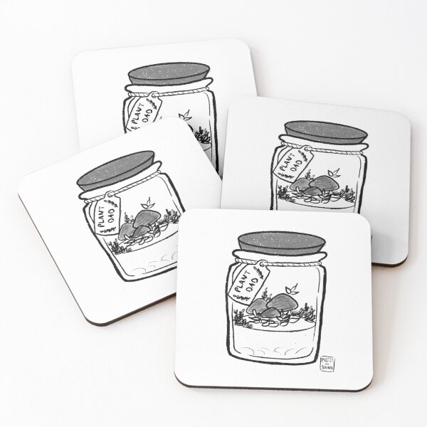 Item preview, Diseño de terrario de setas "Plant Dad" en negro designed and sold by Pretty-Sounds.