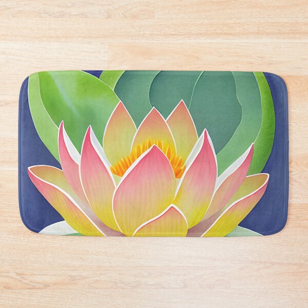 Item preview, Lotus with Blue Background designed and sold by christineiris.