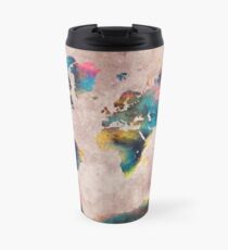 Weltkarte #map #worldmap Thermobecher