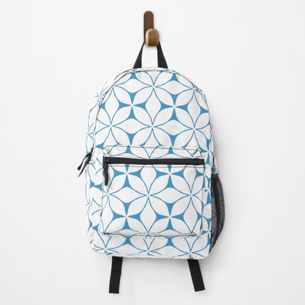 Item preview, Arran White & Blue Bold Minimalist Pattern designed and sold by Owlluminous.