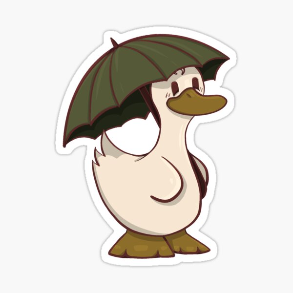 Rain Duck Sticker