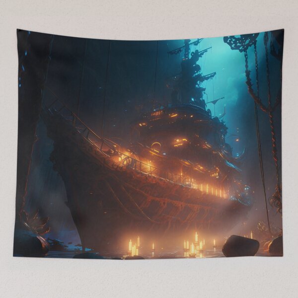 Item preview, Sunken Ship's Sudden Shudder designed and sold by oanaunciuleanu.