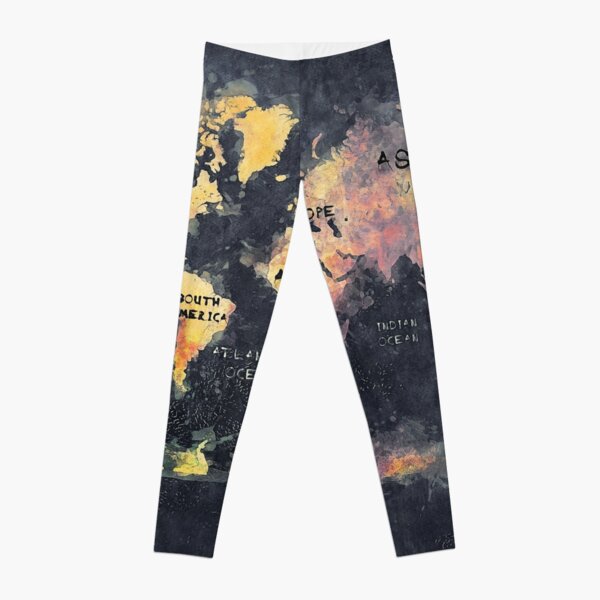world map 12 Leggings