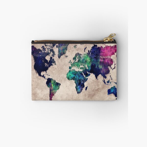 Item preview, World map watercolor 1 designed and sold by JBJart.