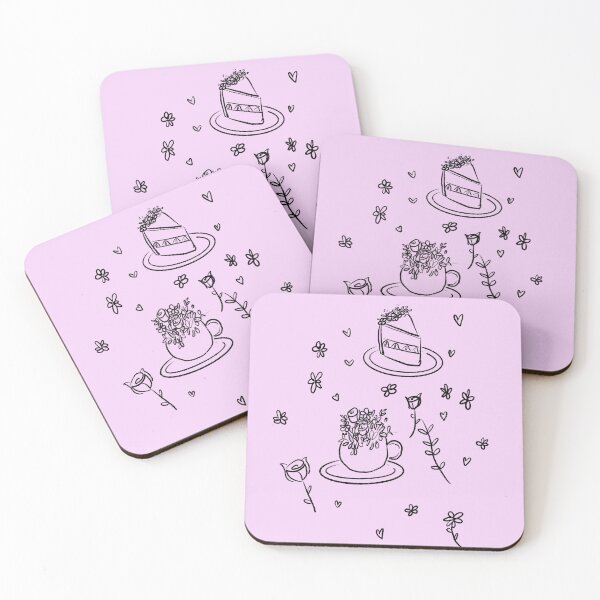 Item preview, Cafe doodles design in black designed and sold by Pretty-Sounds.