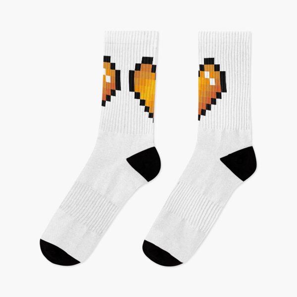 Item preview, Orange Pixel Hearts designed and sold by Kawaii-Crafts.