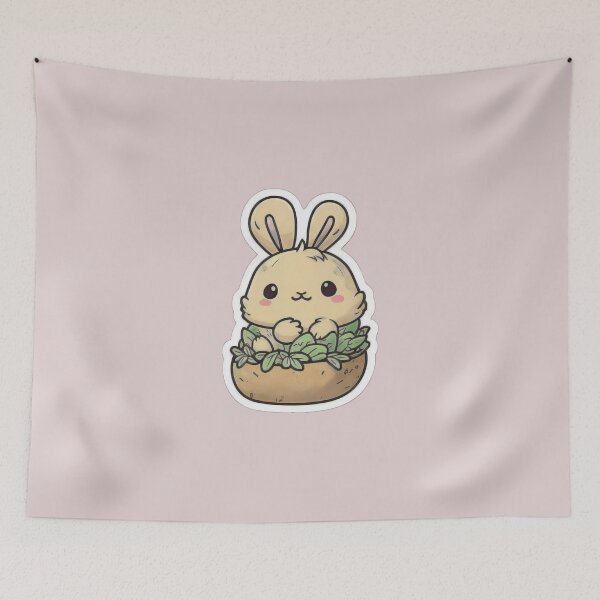 Artikelvorschau, Cute Chibi Easter Bunny entworfen und verkauft von RoboRembrandt.