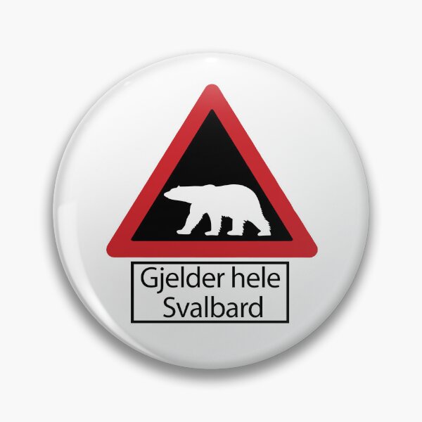 Item preview, Svalbard Polar Bears Warning Sign - Gjelder hele Svalbard designed and sold by szymontravels.