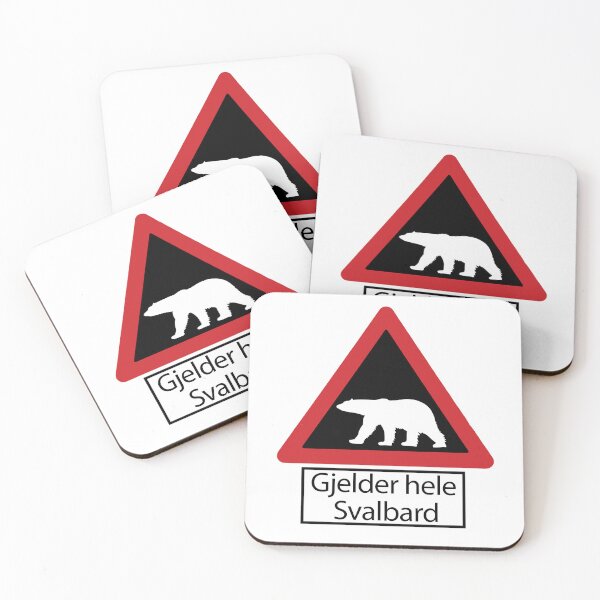 Item preview, Svalbard Polar Bears Warning Sign - Gjelder hele Svalbard designed and sold by szymontravels.