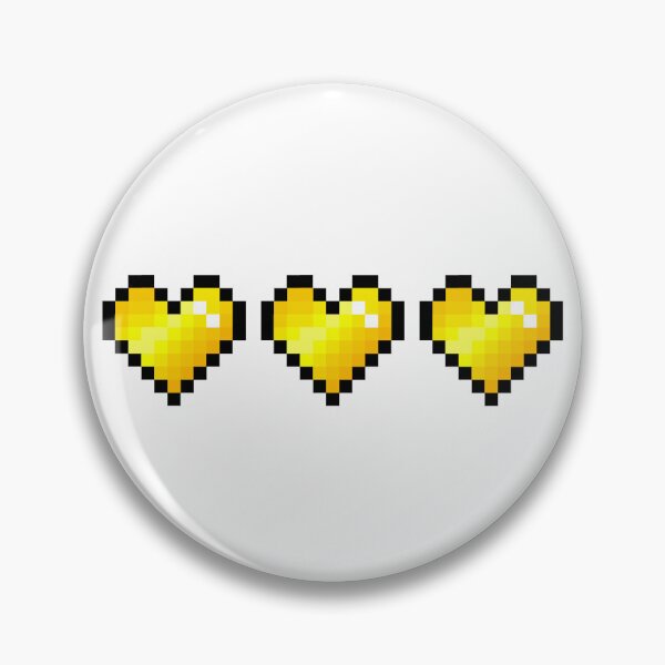Item preview, Yellow Pixel Hearts designed and sold by Kawaii-Crafts.