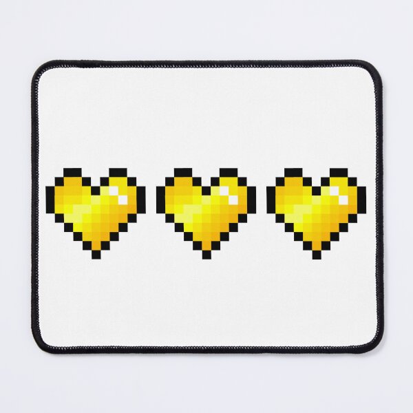 Item preview, Yellow Pixel Hearts designed and sold by Kawaii-Crafts.