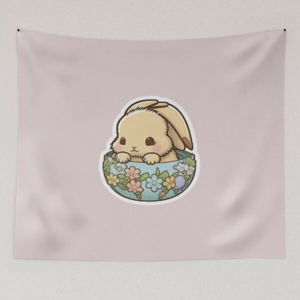 Artikelvorschau, Cute Chibi Easter Bunny entworfen und verkauft von RoboRembrandt.