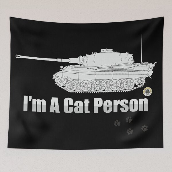 Item preview, Im A Cat Person Tiger 2 (Konigstiger) designed and sold by FAawRay.