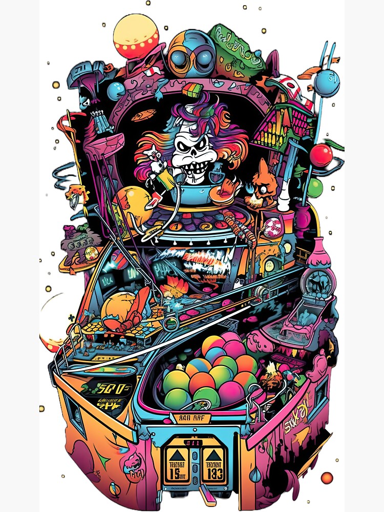 Pinball Machine | Retro 80's Arcade Game Player パーカー