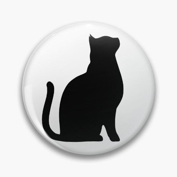 Item preview, Silhouette of sitting cat. designed and sold by Nyctophiles.