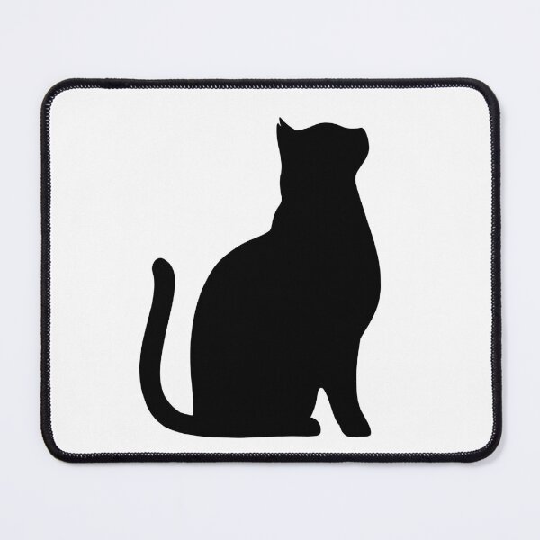 Item preview, Silhouette of sitting cat. designed and sold by Nyctophiles.